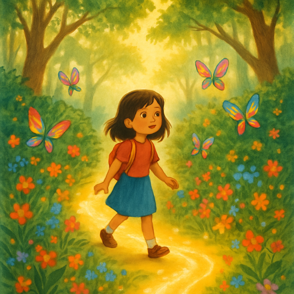 Maya on the magical forest path