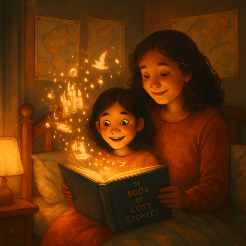 Maya sharing the magic with her mother